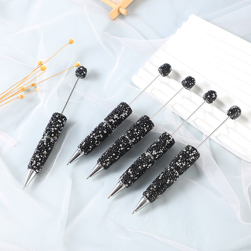 Beadable Pen Full Rhinestone Colorful Ballpoint Ink 4