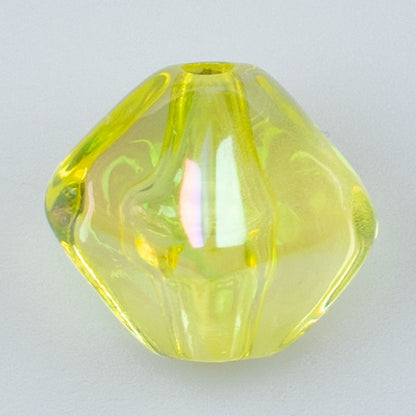 Transparent Rhombus Acrylic Beads 18mm AB Colored Plating 100pcs 11