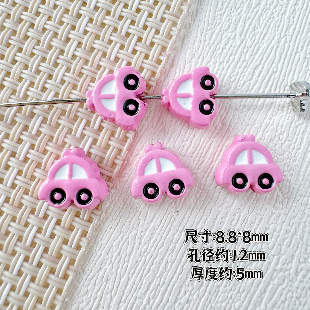 Car and Plane Metal Beads 8mm 16mm Baking Painted Alloy 20pcs 12