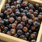 Crackle Glass Beads Round 10mm Transparent Mixed Colors 50pcs 48