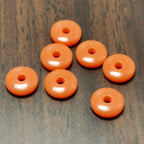Imitation Beeswax Round Resin Beads 6x2mm Multicolor 100pcs 6