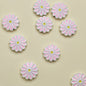 Daisy Metal Beads 13mm Baking Painted Zinc Alloy 20pcs 10