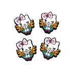 Silicone Focal Beads Kitty Pastel Bow Angel Wings 20pcs
