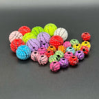 Sports Bubblegum Beads 20mm Basketball Pattern Acrylic 25pcs 4