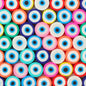 Flat Clay Beads 10mm Evil Eye Polymer Bright Mixed Colors 100pcs 16
