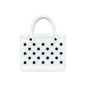Silicone Focal Beads Simulated Beach Bag Textured with Round Handles 20pcs 6