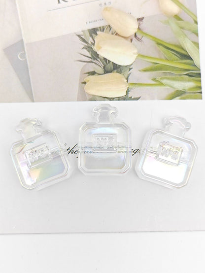 Painted Perfume Bottle Acrylic Beads 29mm Enamel Finish 50pcs 24