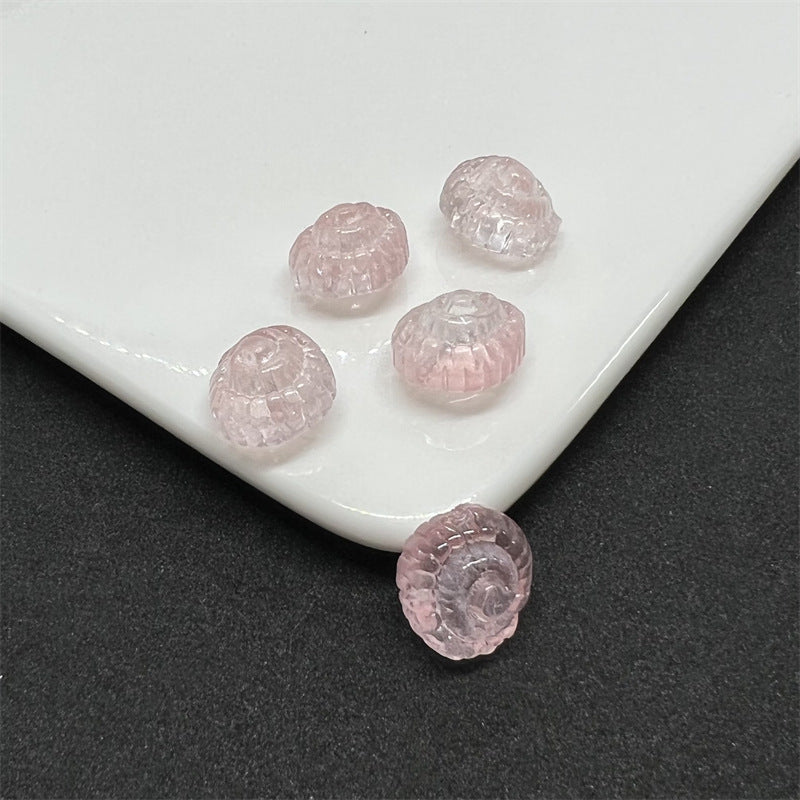 Czech Glass Beads Conch 14mm Translucent Pastel Mixed 100pcs 7