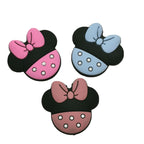 Silicone Focal Beads Minnie Polka Dot Bow Colorful 10pcs 2