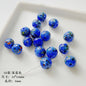 Lampwork Glass Beads Round 10mm Handmade Colorful Confetti 5pcs 4