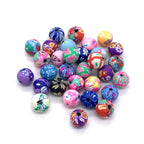 Round Clay Beads 6-8-10mm Vintage Pattern Polymer 1000pcs 3