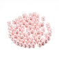 Pearl Glass Beads 8mm Imitation Smooth Glossy Mixed Colors 100pcs 14