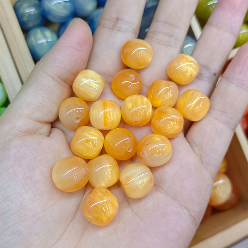 Imitation Opal Gradient Chunky Resin Beads 12mm Orange 40pcs 6