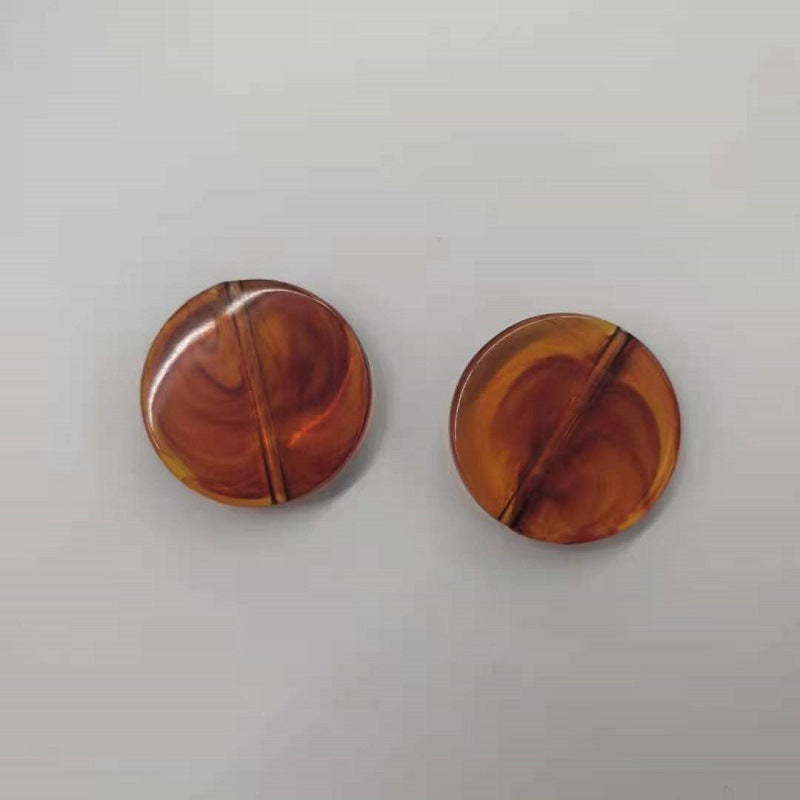 Transparent Acrylic Beads Imitation Amber Mixed Shapes 100pcs 15