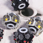 Gothic Castle Polymer Clay Rhinestone Beads 22mm 5pcs 3