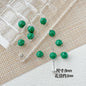 Baking Painted Christmas Tree and Bells Metal Beads 20pcs Festive Colors 24