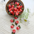 Silicone 3D Focal Beads Christmas Snowflake Lights Red Holly Berries 20pcs 4
