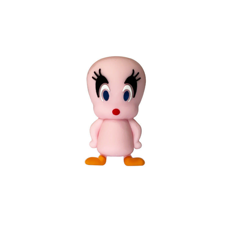 Silicone 3D Focal Beads Duck Figure Standing Pose 20pcs 9