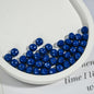 Acrylic Faceted Spacer Beads 8mm Baking Painted Solid Color 50pcs 10