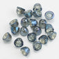 Bell Electroplated Glass Beads 8mm Sparkling Mixed Colors 50pcs 12