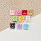 Baking Painted Magic Book Cloud Metal Beads 16mm Cute Pastel 10pcs