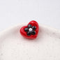 Floral Heart Acrylic Beads 21mm Colorful Mixed 50pcs 16