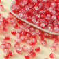 Crackle Round Glass Beads 10mm Vibrant Colors Sparkling Texture 100pcs 6