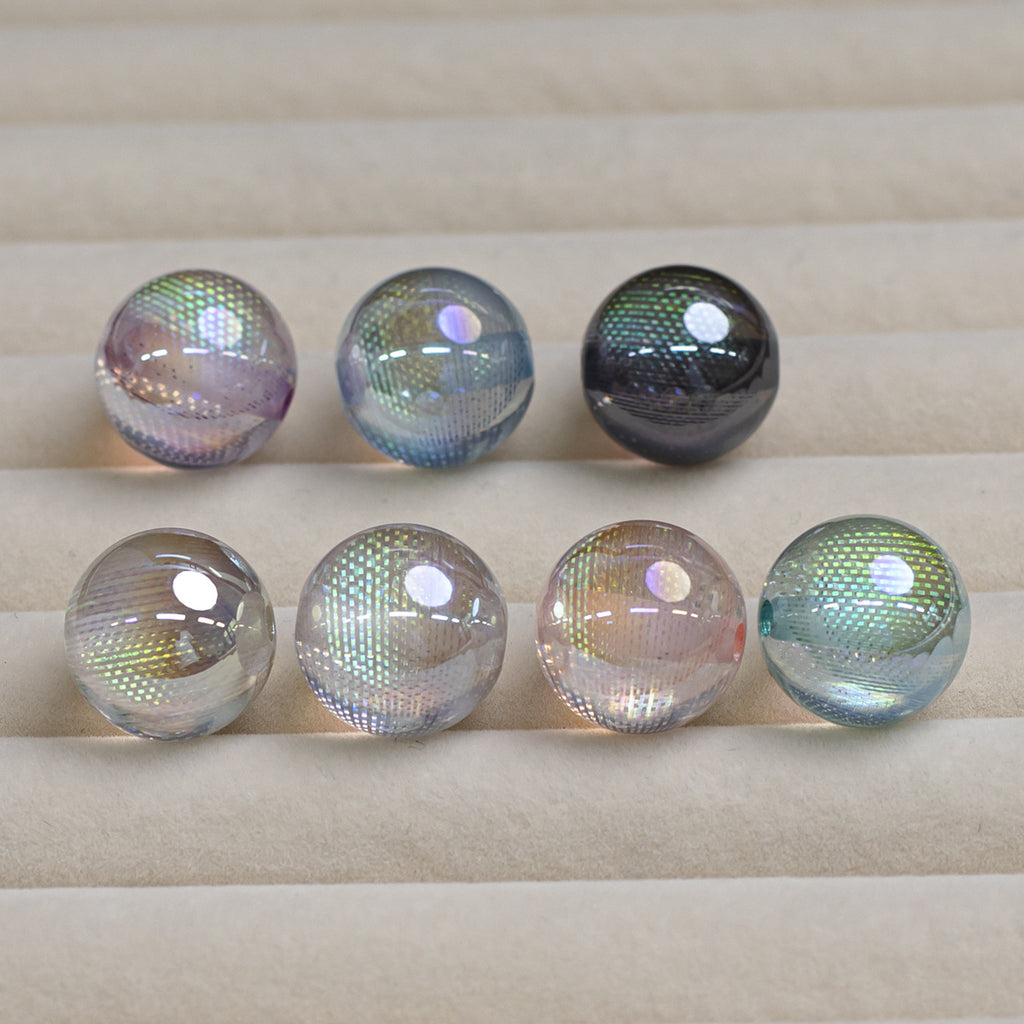 Iridescent Dream Catcher Resin Beads 16mm Round 10pcs 6