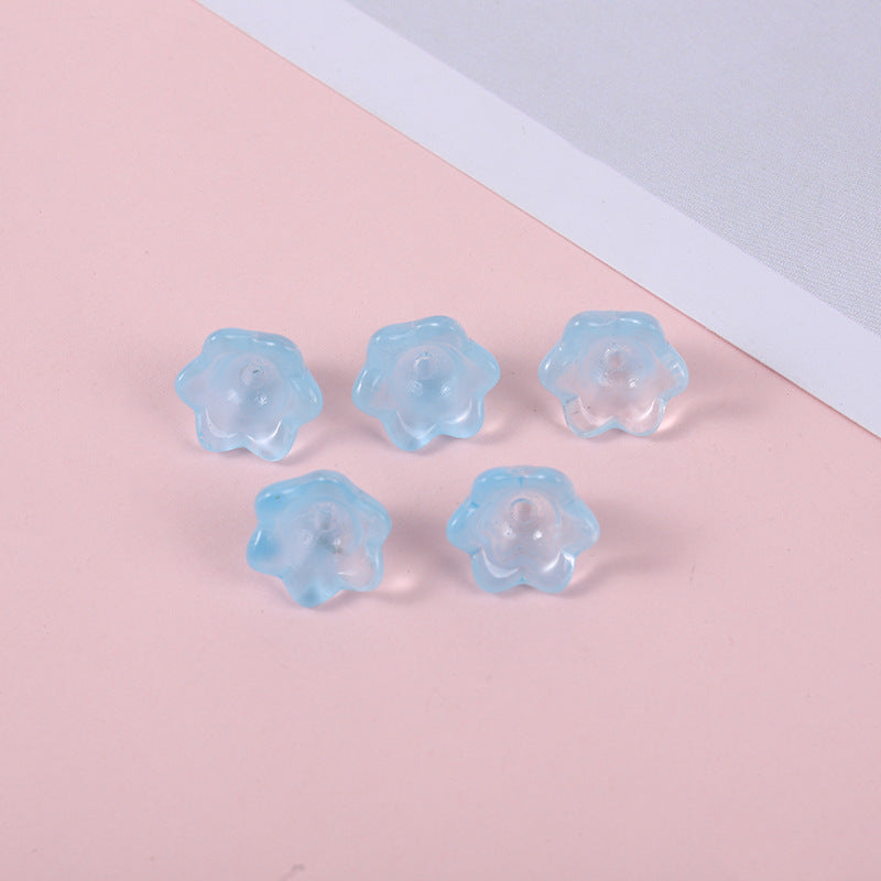 Czech Glass Beads Lily Orchid 10mm Transparent Mixed Colors 100pcs 4