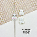 Bear and Honeypot Metal Beads 13mm Hand-Painted Colorful 10pcs 5