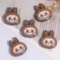 Labub Head Metal Beads 22mm Enamel Painted Alloy 10pcs 10