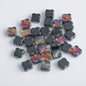 Electroplated Clover Glass Beads 10mm Metallic Colors 30pcs 10