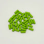 Bamboo Tube Metal Beads 3x8mm Baking Painted Alloy 40pcs 13