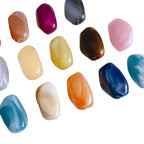 Blooming Color Irregular Resin Beads 21mm Swirling Multicolor 20pcs 5