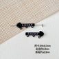 Arrow Metal Beads 29mm and 16mm Multi-Hole Enamel Painted 10pcs 12