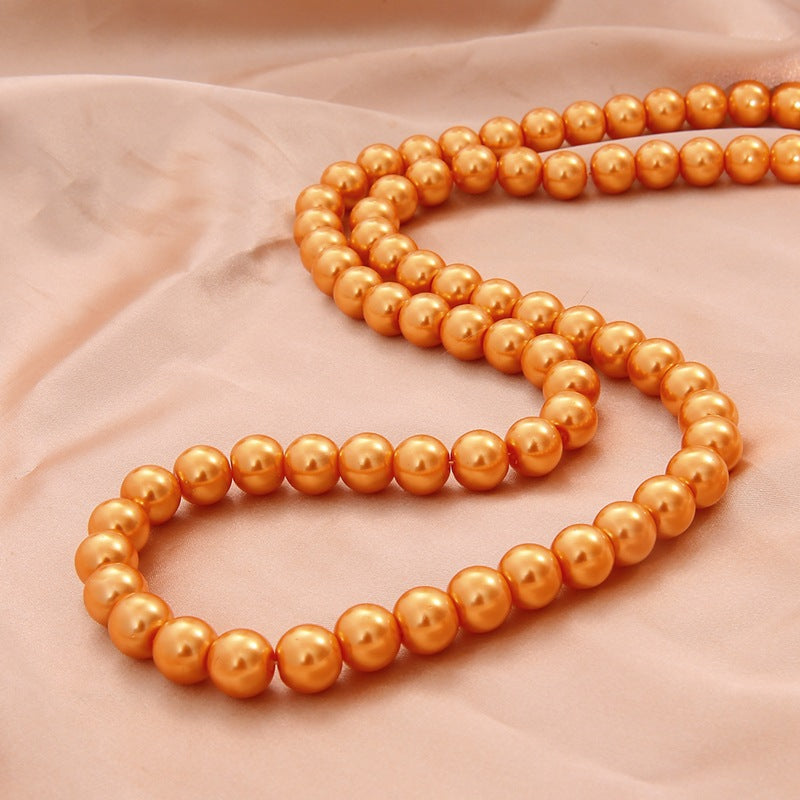 Pearl Round Glass Beads 10mm Imitation Lustrous Colors 20pcs 12