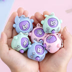 Egg Spinner Keychain Toy Rock Paper Scissors Random Pastel Color 1pc 2