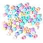 Macaron Acrylic Beads Mixed Shapes Pastel Colors 100pcs 9