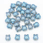 Plating Bunny Head Glass Beads 12mm Iridescent 30pcs 9