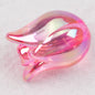 Transparent Plating Tulip Acrylic Beads 12x16mm Colorful 20pcs 8