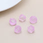 Czech Glass Beads Ribbed Vintage Style 8mm Transparent Pastel 10pcs 13
