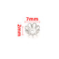 Stainless Steel Flower Metal Beads Vintage Style Bead Caps 100pcs 12