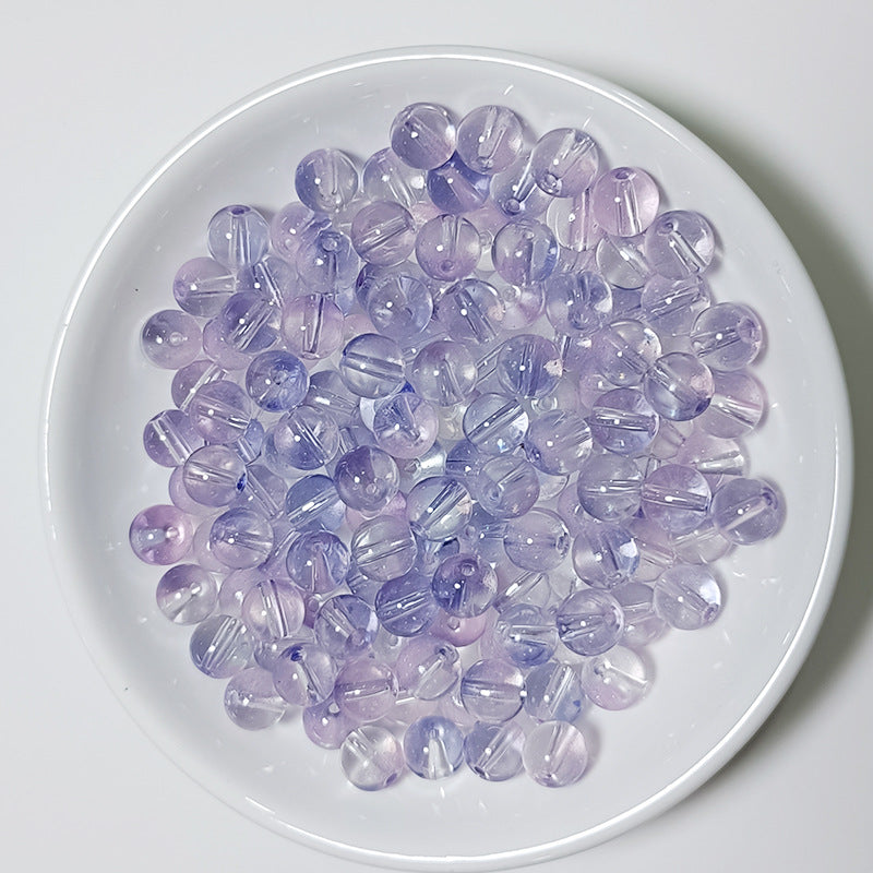 Czech Glass Beads Round 8mm Glossy Translucent Mix 100pcs 8