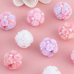 Flower Cluster Clay Beads 20mm Gradient Rose Pearly Pastel 10pcs 2