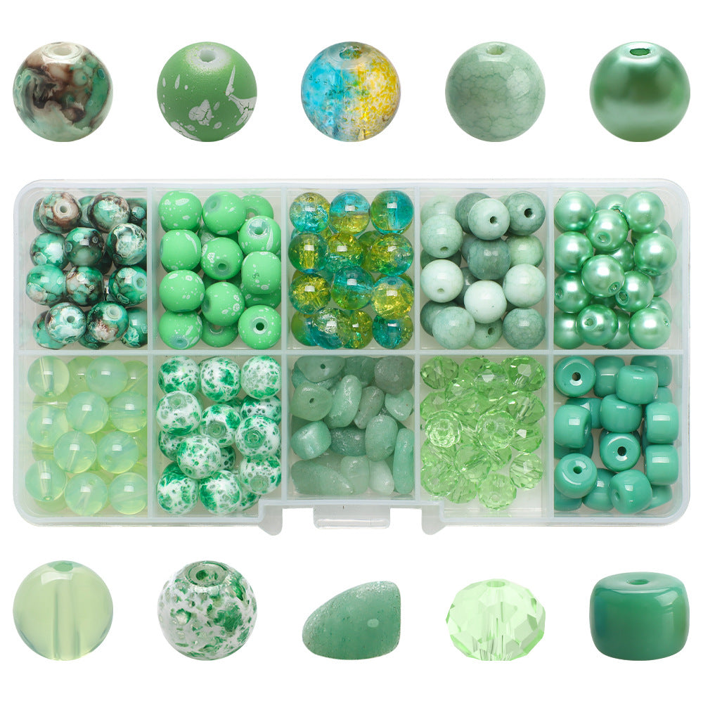 Crackle Round Glass Beads 8mm Pastel Colors Crackled Texture 200pcs 15