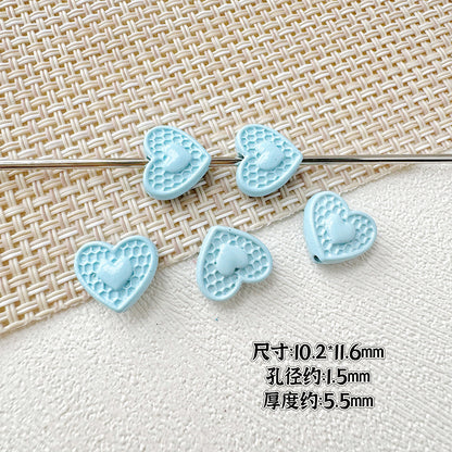 Butterfly Painted Metal Beads Decorative Alloy 10pcs 19