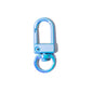 Colorful Zinc Alloy Keychain Clasps 32mm Plating 10pcs 14