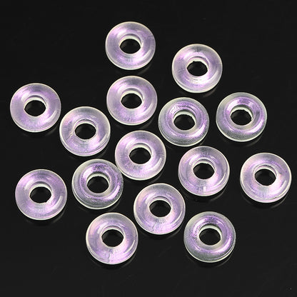 Glass Circle Spacer Beads 10mm Transparent 50pcs 18