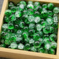Crackle Glass Beads Round 10mm Transparent Mixed Colors 50pcs 47