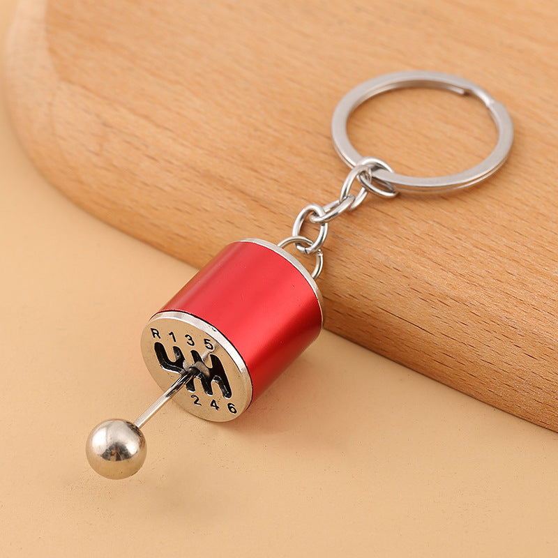 Vintage Car Shifter Keychain Zinc Alloy Movable Stick Shift Charm 10